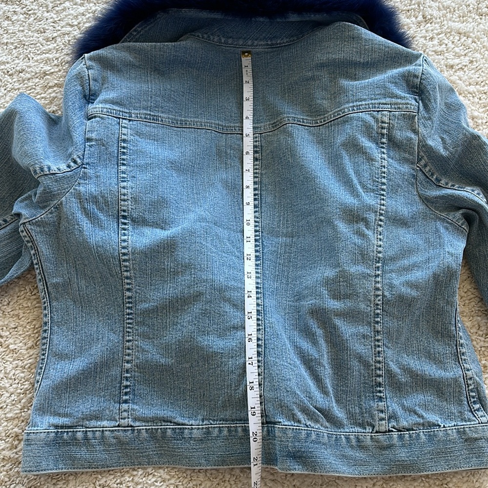 Doncaster denim jacket with removable fur collar - Picture 12 of 16